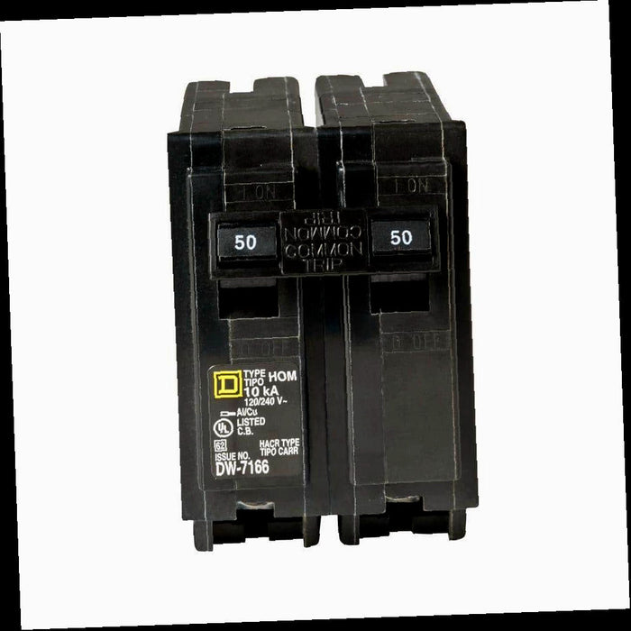 Circuit Breaker 50 Amp 2-Pole Circuit Homeline Breaker(HOM250CP)