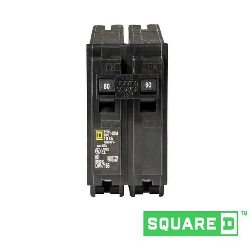 Circuit Breaker 60 Amp 2-Pole Circuit Homeline Breaker(HOM260CP)