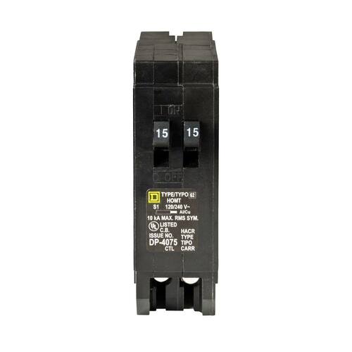 Circuit Breaker Amp Single-Pole Circuit Homeline 2-15 Tandem