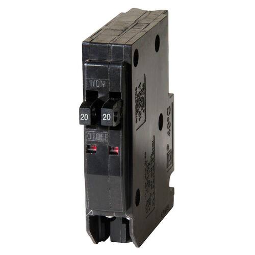 Circuit Breaker Amp Single-Pole Circuit QO 2-20 Tandem