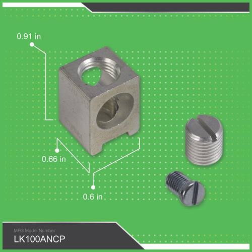 Load Center 100 Amp QO/Homeline Auxillary Neutral Lug Kit for Electrical Panel/Load