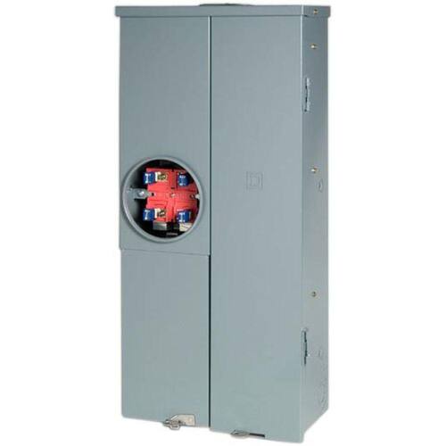 Circuit Breaker 200 Amp 20-Space 40-Circuit Homeline Outdoor Ring Type Overhead/Underground Main CSED with Kit