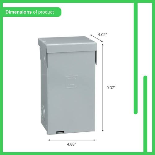 Load Center 50 Amp 2-Space 4-Circuit Homeline Spa Panel Main Lug