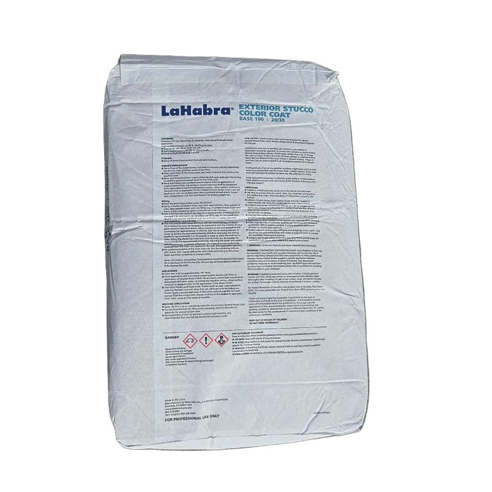 Stucco Base  #100 White 20/30 Color Coat (90 lb.) LaHabra