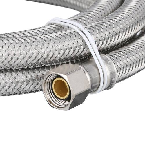 Dishwasher Connector COMP x COMP 3/8 in. x 3/8 in. x 60 in Stainless steel PSI-125