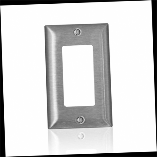 Wall Plate 1-Gang Decora/Decora Plus/GFCI Standard Size Magnetic Stainless Steel with C-Series 1pcs.