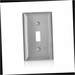 Wallplate 1-Gang Standard Size Toggle Switch Magnetic Stainless Steel C-Series