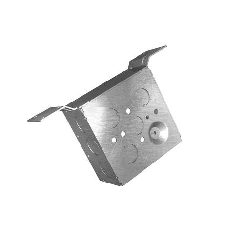 Square Box 4 in. Metallic with CV Bracket