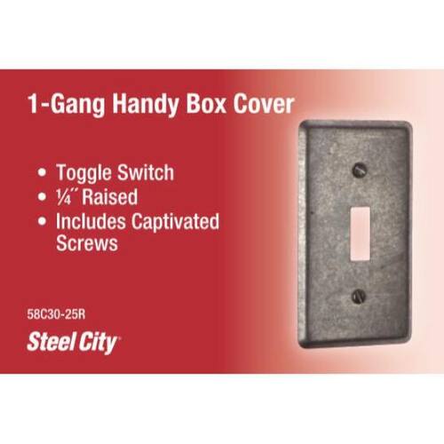 Handy Box Metallic 1 Toggle Cover