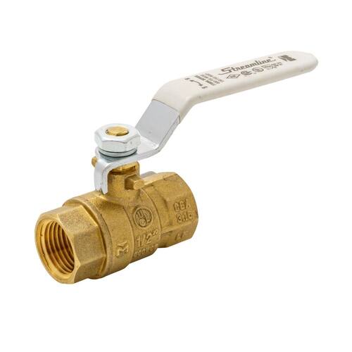 Ball Valve 1/2 in. Brass FPT Full Port with Packing Gland