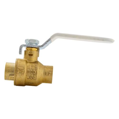 Ball Valve Brass Full Port 1/2 in. Packing Gland SWTF