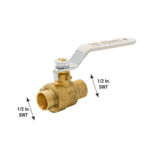 Ball Valve Brass Full Port 1/2 in. Packing Gland SWTF