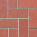 Paver 3-5/8 in. x 7-5/8 in. x 2-1/4 in. Modular Solid Sunset Red Clay 3