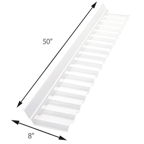 Wall Connector Flashing, Polycarbonate, Clear, 4 ft.