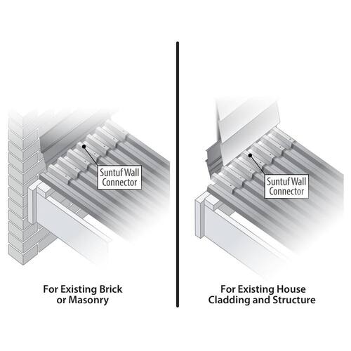 Wall Connector Flashing, Polycarbonate, Clear, 4 ft.