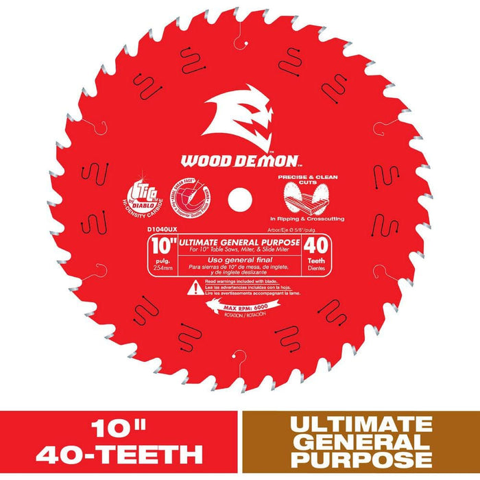 Saw Disc 10 in. x40-Teeth Wood Ultimate