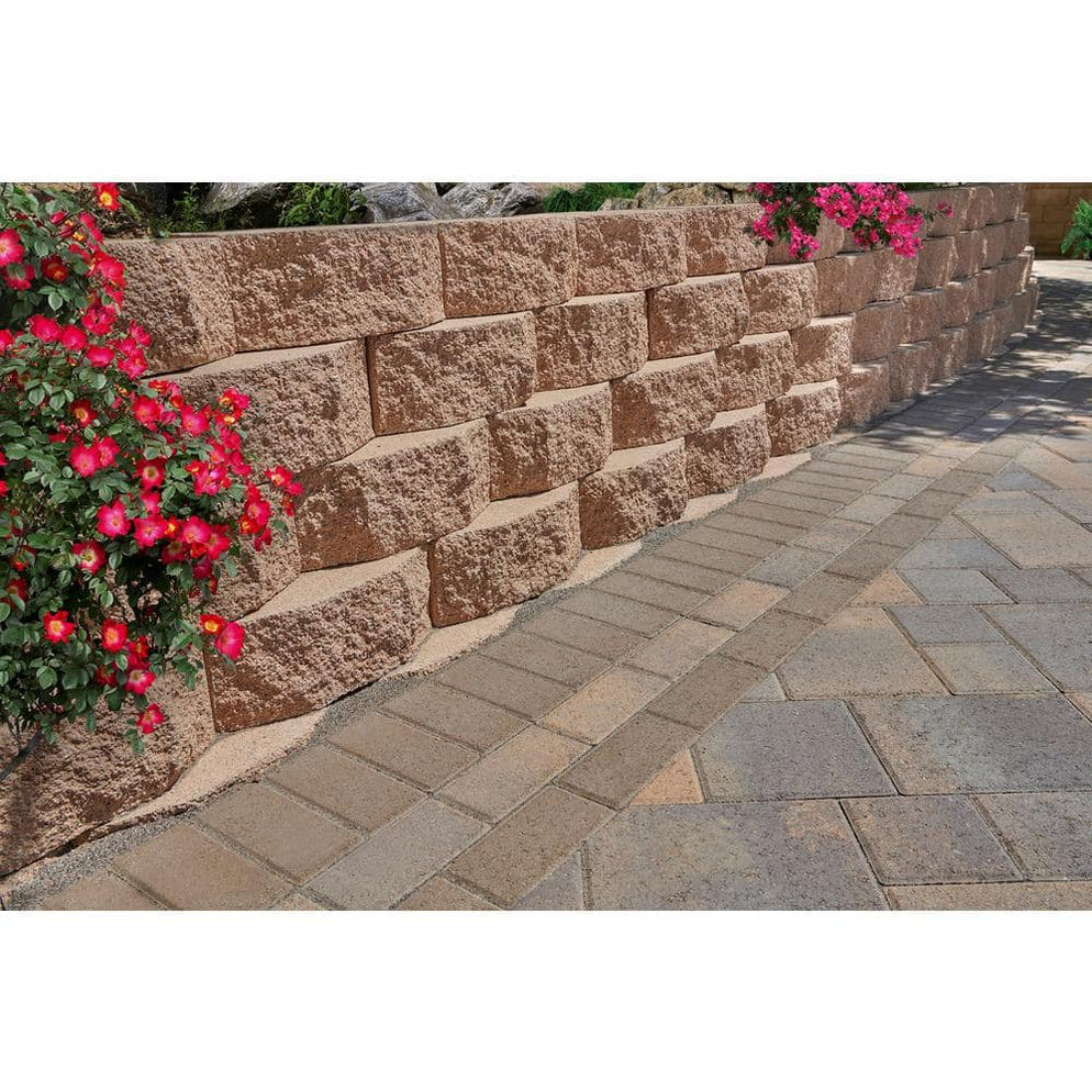 Wall Block 10 in. x 6 in. x 16 in. Tan Concrete Same-Day Delivery