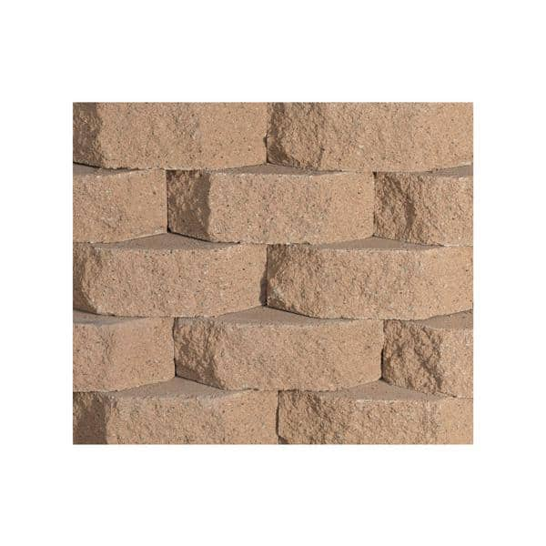 Retaining Wall Block 6 in. x 10 in. x 16 in. Tan Concrete 2