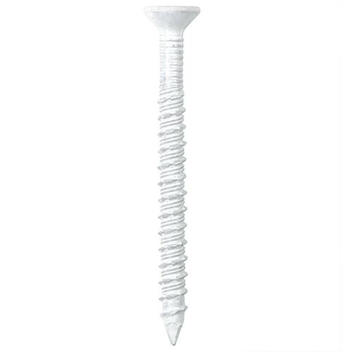 White Ultrashield Phillips Flat-Head Concrete Anchors 1/4 in. x 3-1/4 in. (75-Pack)