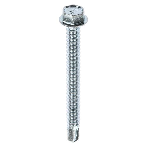 Self-Drilling Screws 2 in. External Hex Flange Hex-Head (60-Pack)