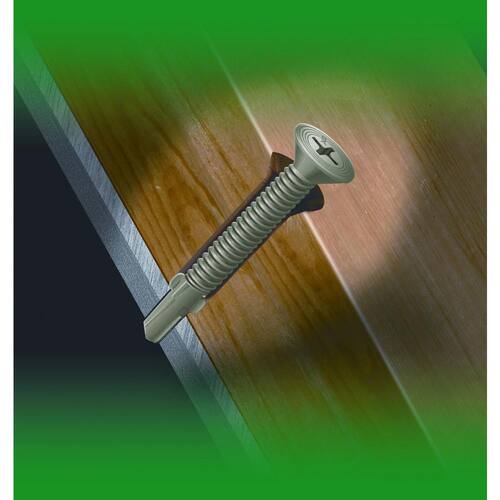 Self Drilling Winged Screws Phillips Flat-Head 1/4 in. -14 x 3 in. (40-Pack)