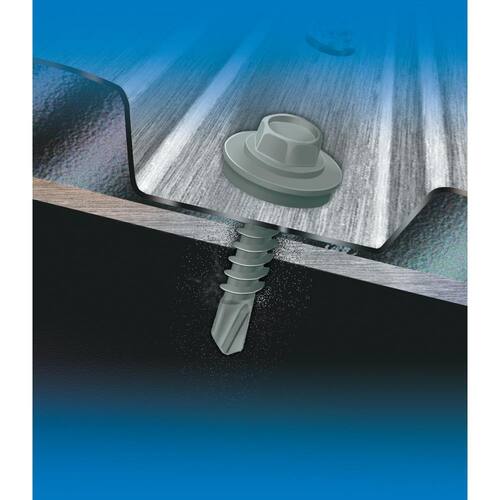 Roofing Screw 12 x 3 in. External Hex-Washer-Head with Washer (40-Pieces per Pack)