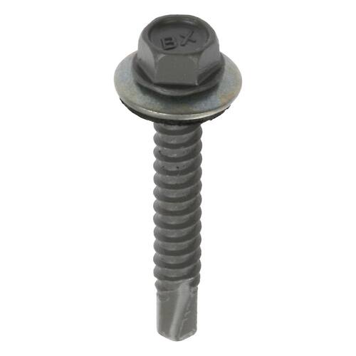 Sheet Metal Screws #12 1 in Washer Head Hex Electro Galvanized Zinc (400-Pack)