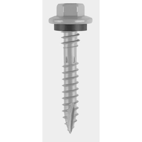 Sheet Metal Roofing Screws Steel External Hex Head Washer Sharp Point Elite 10 x 1-1/2 in. 100-Pack