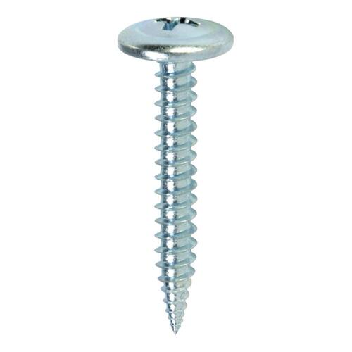 Sheet Metal Screws #8 1-5/8 in Truss Head Phillips Zinc Plated (120-Pack)