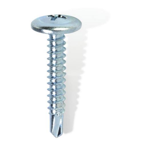 Sheet Metal Screws #8 1 in Truss Head Phillips Zinc Plated (170-Pack)