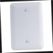 Wall Plate Blank 1-Gang Metal Midway/Maxi Sized White (Textured/Paintable Finish)