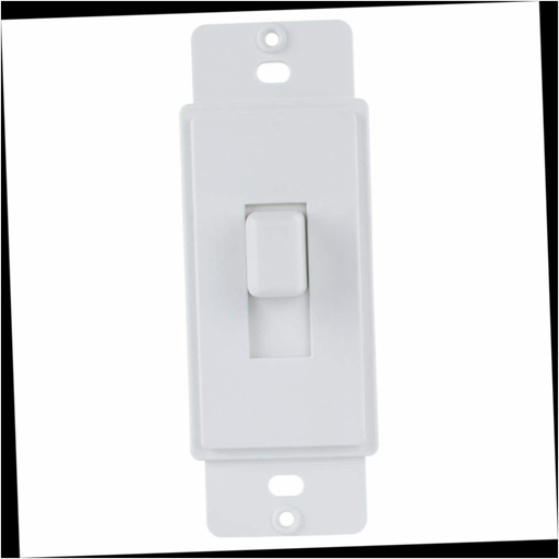 Wall Plate Adapter Plastic 1-Gang Toggle Cover-up White (Textured/Paintable Finish)