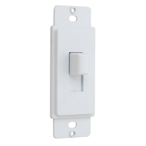 Wall Plate Adapter Plastic 1-Gang Toggle Cover-up White (Textured/Paintable Finish)