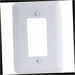 Metal Wall Plate 1-Gang Rocker White (Textured/Paintable Finish) Perry