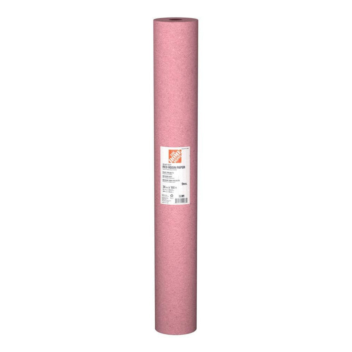 Builder's Paper 36 in. x 166 ft. Red Rosin Heavyweight