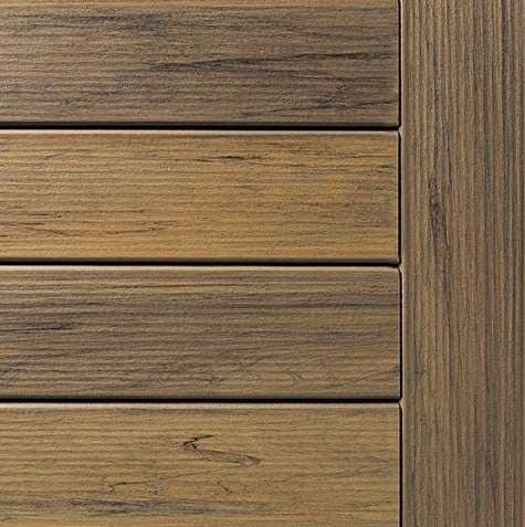 Composite Decking 1 in. x 6 in. x 20 ft. Tigerwood Square Edge Board