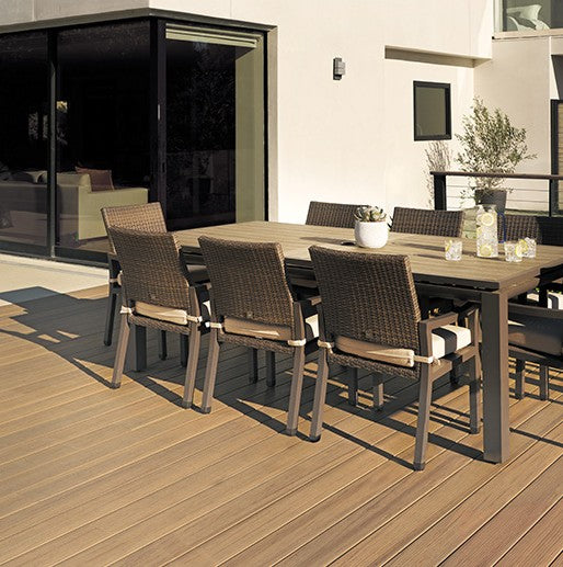 Composite Decking 1 in. x 6 in. x 20 ft. Tigerwood Square Edge Board