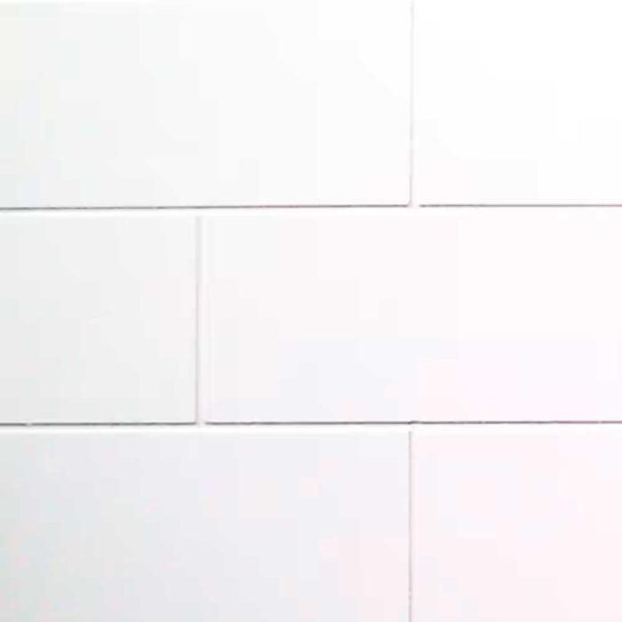 Siding Panel 1/8 in. x 4 ft. x 8 ft.. White Subway Tile Board