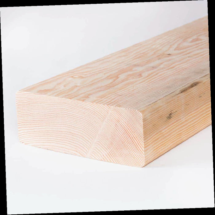 Douglas Fir Untreated Timber Lumber 4 in. x 10 in. x 8 ft. #2/BTR Green