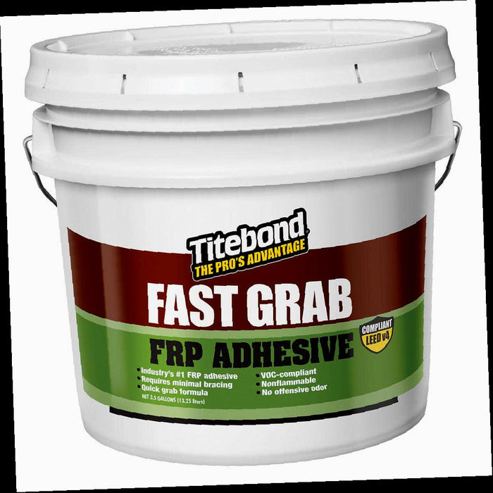 Construction Adhesive, Greenchoice Fast Grab FRP, 3.5 Gal. Pail