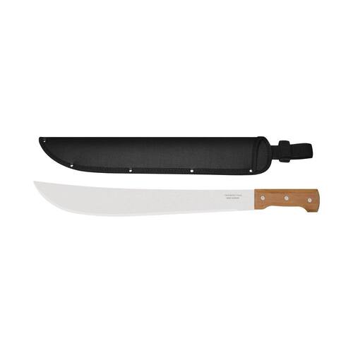 Machete, 22 in., with Carbon Steel Trailling Point Straight Edge Blade, with Poly Handle