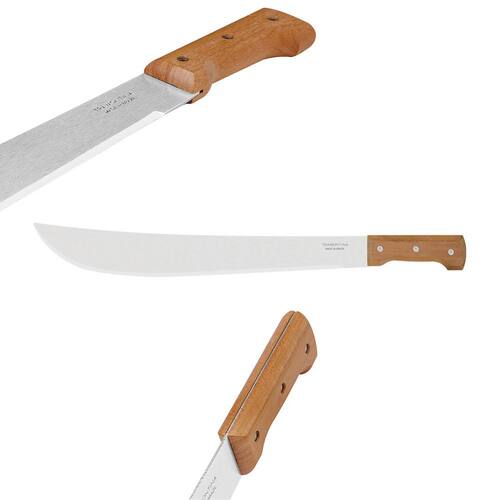 Machete, 22 in., with Carbon Steel Trailling Point Straight Edge Blade, with Poly Handle