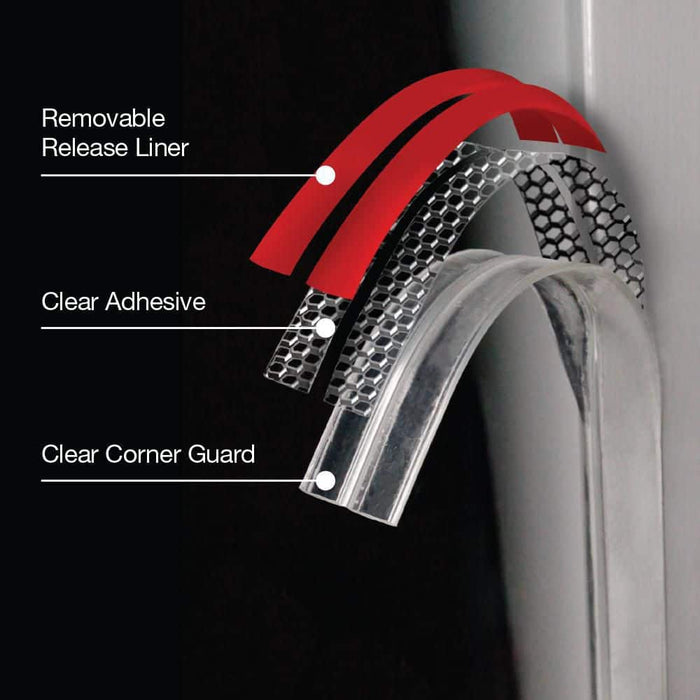 Plastic Protection 1.5 in. x 8 ft. Flexible Corner Guards 3
