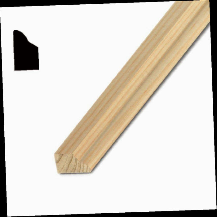 Glass Bead Moulding Pine 1/4 in. x 7/16 in., 12 ft.