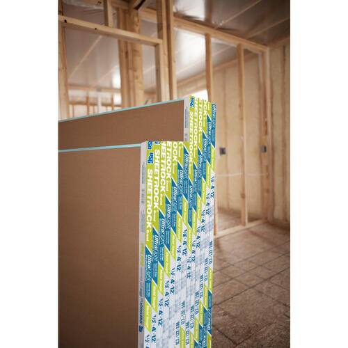 Drywall 1/2 in. x 4 ft. x 8 ft. UltraLight Mold Tough