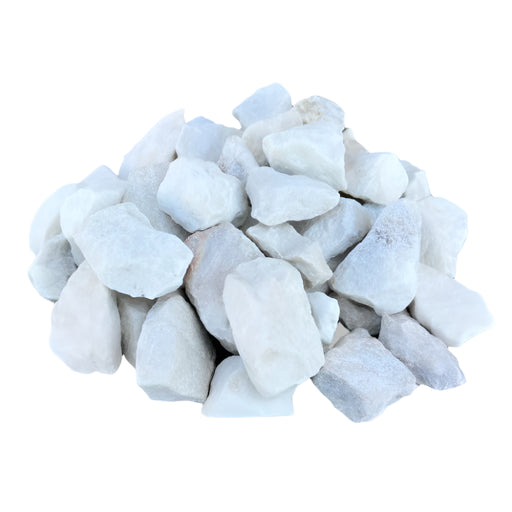 Landscape Rocks  0.75 in. - 1.75 in. (Bagged: 0.4 cu.ft., 33 lbs.) Premium  White Marble Decorative  Chip 1