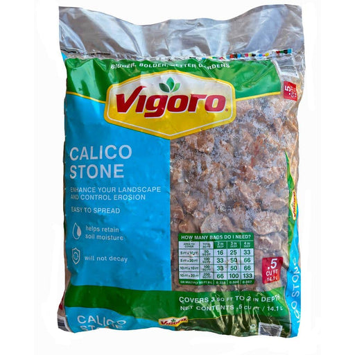 Landscape Rocks 0.25 in. - 1.25 in. (Bagged: 0.5 cu.ft., 50 lbs.) Calico Stone Decorative 3