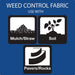 Weed Barrier 4 ft. x 200 ft.  Medium  Duty Matrix Grid Landscape Fabric 2