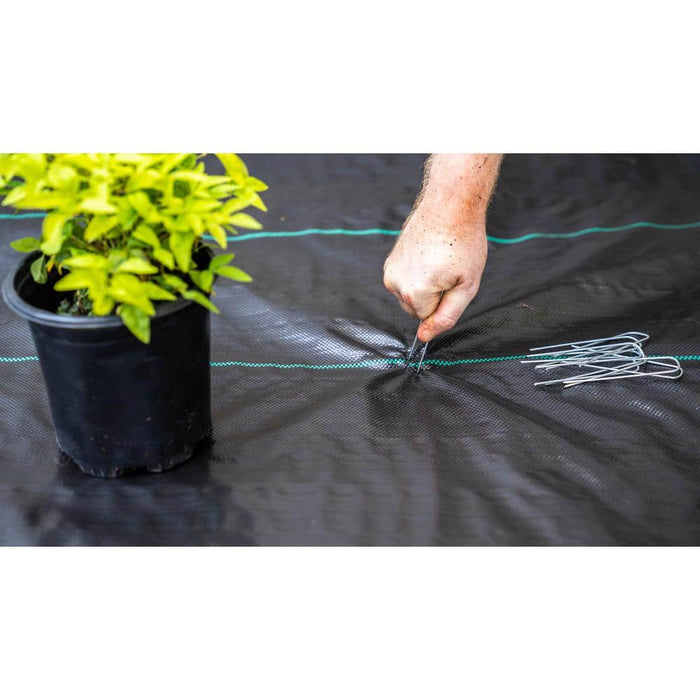 Weed Barrier 6 ft. x 100 ft.  Woven Polypropylene Ground Cover Landscape Fabric 5