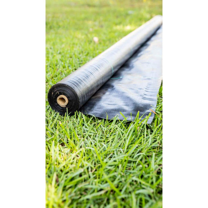 Weed Barrier 6 ft. x 100 ft.  Woven Polypropylene Ground Cover Landscape Fabric 3